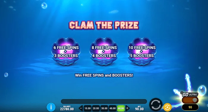 Manta Mayhem - Clam The Prizeでの貝の選択